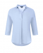 Голубая рубашка для беременных с рукавом 3/4 Attesa | Фото 1
