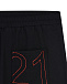 Черные спортивные брюки из хлопка No. 21 | Фото 3