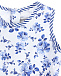 Платье с принтом &quot;голубые цветы&quot; Monnalisa | Фото 3