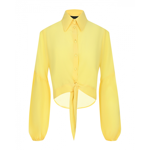 Желтая шелковая блуза  | Фото 1
