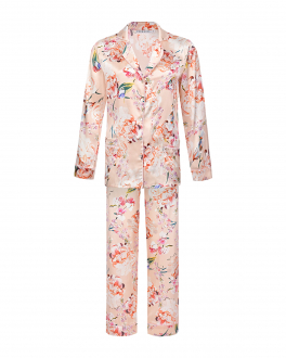 Шелковая пижама с цветочным принтом Primrose , арт. EW.002RB.S102 | Фото 1