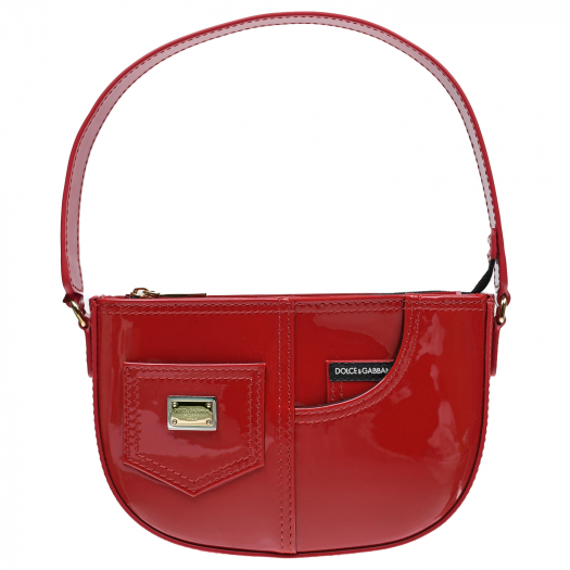 Красная лаковая сумка Dolce&Gabbana | Фото 1