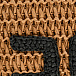 Сумка плетенная с логотипом и короткими ручками, светло-коричневая Elisabetta Franchi la mia bambina | Фото 4
