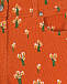 Оранжевые вельветовые брюки с принтом &quot;ромашки&quot; Stella McCartney | Фото 3