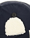 Синяя шапка-ушанка Emporio Armani | Фото 4