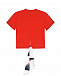 Красная футболка с принтом &quot;якорь&quot; MSGM | Фото 2