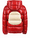 Красная куртка с логотипом на спинке Moncler | Фото 3