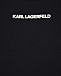 Черный свитшот с белым принтом Karl Lagerfeld kids | Фото 4