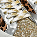 Леопардовые кеды с золотистой шнуровкой Philippe Model | Фото 6