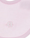 Розовый слюнявчик с вышивкой &quot;слоны&quot; Kissy Kissy | Фото 3
