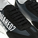 Черные кроссовки с белым логотипом Dsquared2 | Фото 6