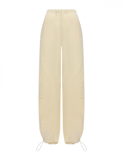 Льняные брюки свободного кроя Forte dei Marmi Couture | Фото 1
