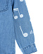 Голубая джинсовая рубашка с принтом &quot;ноты&quot; Stella McCartney | Фото 4