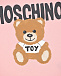 Розовая футболка с принтом &quot;медвежонок Toy&quot; Moschino | Фото 3