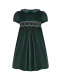 Бархатное платье с вышивкой, зеленое Mariella Ferrari | Фото 1