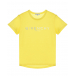 Желтая футболка с серебристым логотипом  | Фото 1