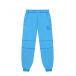 Голубые спортивные брюки с нашивкой MM6 Maison Margiela | Фото 1