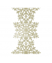 Золотая гирлянда для декора "Снежинки" 27,5х200 см