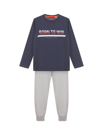 Пижама с принтом BORN TO WIN Sanetta | Фото 1