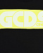 Черная футболка с желтой полосой GCDS | Фото 3