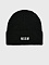 Шапка с белым лого, черная