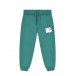 Зеленые спортивные брюки с белым лого Dolce&Gabbana | Фото 1