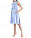 Голубое платье-рубашка без рукавов Pietro Brunelli | Фото 3