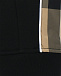 Черные спортивные брюки с лампасами в клетку Burberry | Фото 3