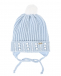 Голубая шапка из шерсти и кашемира Il Trenino | Фото 1