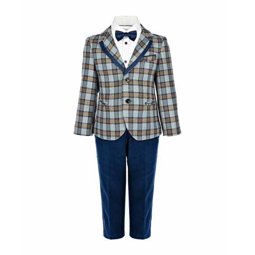 Комплект: пиджак, рубашка, брюки и галстук-бабочка Baby A | Фото 1