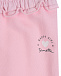 Розовые спортивные брюки с оборкой на поясе Sanetta Kidswear | Фото 3