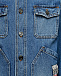 Выбеленная джинсовая куртка, синяя No. 21 | Фото 3