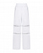 Белые спортивные брюки с полосками из стразов GCDS | Фото 4