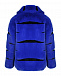 Синяя куртка из эко-меха Glox | Фото 2