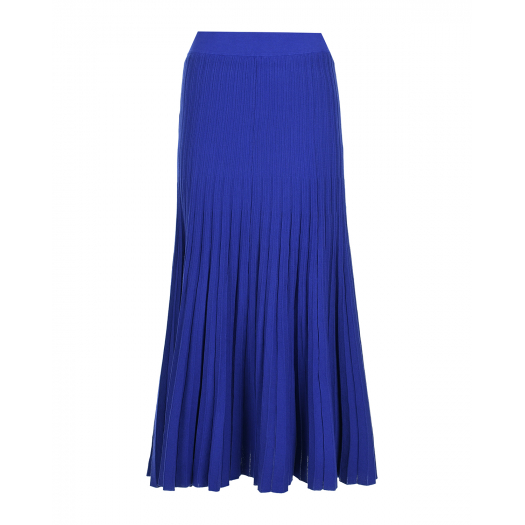 Синяя юбка с плиссированной отделкой Parosh | Фото 1