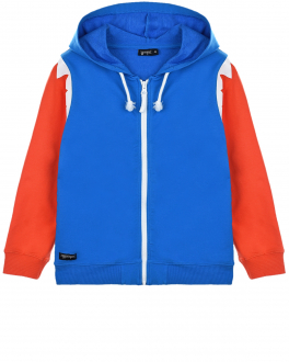 Спортивная куртка с капюшоном Yporque Мультиколор, арт. SS210039 BLUE + RED | Фото 1