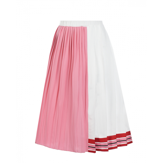 Плиссированная юбка в стиле color block No. 21 | Фото 1