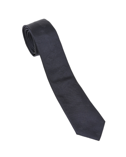 Шелковый галстук с логотипом Emporio Armani | Фото 1