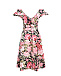 Приталенное платье с цветочным принтом Parosh | Фото 5