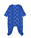 Голубой комплект со сплошным принтом в виде логотипа Moschino | Фото 3