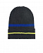 Темно-серая шапка с патчем &quot;blue of denim&quot; Il Trenino | Фото 2