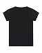 Черная футболка с логотипом из стразов в тон Moschino | Фото 2