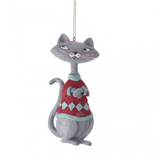 Подвеска &quot;Котик в свитере&quot; 3 вида в ассортименте Christmas Inspirations | Фото 1