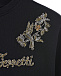 Черный свитшот с вышивкой Alberta Ferretti | Фото 3