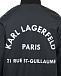 Однотонная куртка-бомбер Karl Lagerfeld kids | Фото 4