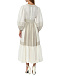 Платье миди с объёмными рукавами, белое Forte dei Marmi Couture | Фото 4