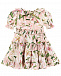 Розовое платье с принтом &quot;лилии&quot; Dolce&Gabbana | Фото 3