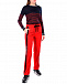 Красные спортивные брюки прямого кроя No. 21 | Фото 2