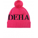 Розовая шапка с логотипом Deha | Фото 1