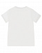 Белая футболка с логотипом салатового цвета Moncler | Фото 2